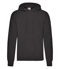 Fruit of the Loom Hoodie Grå sort uden logo