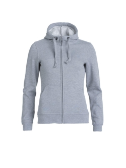 021035 Zip Hoodie Dame med logo og Vgf på ryg